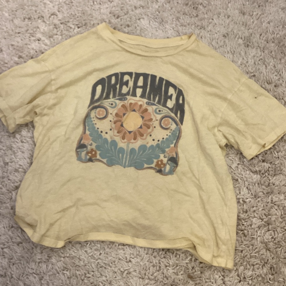 American Eagle Outfitters Kids Dreamer Tee - Light Yellow
